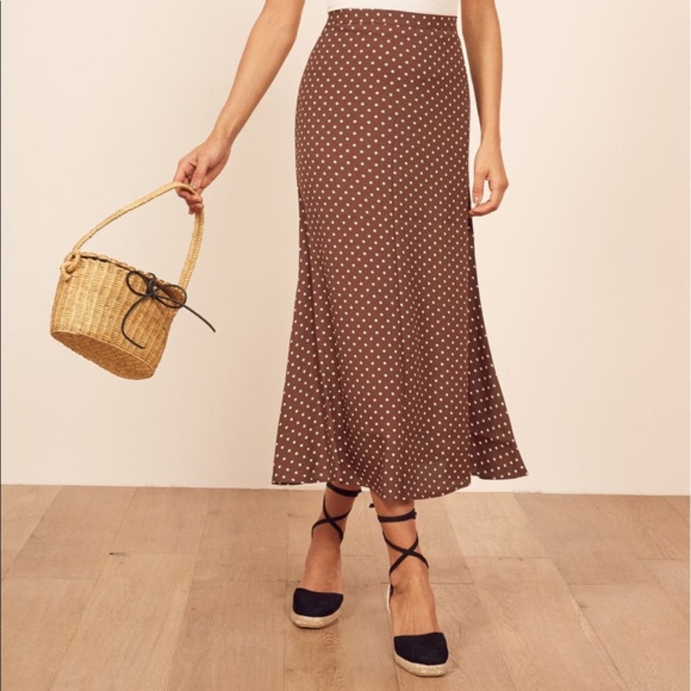 Reformation Bea skirt in Cappuccino size 4